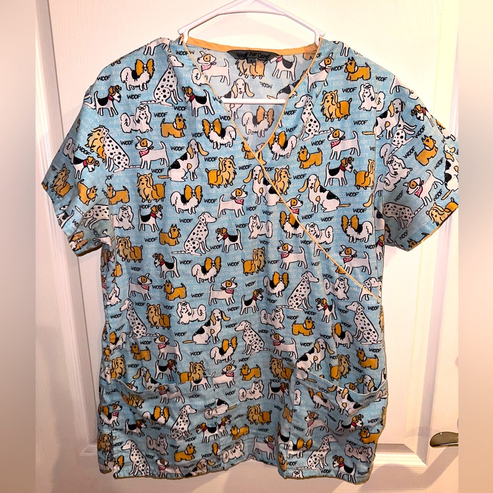 Veterinary scrub top